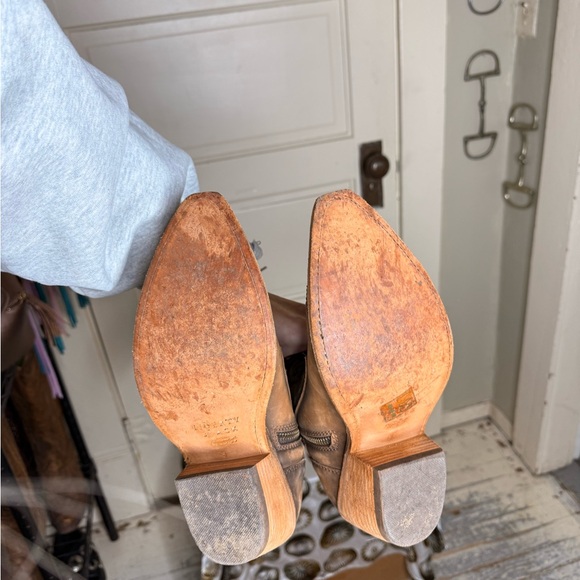 Brown Leather over the Knee lace up Liberty Black Boots - Picture 6 of 7